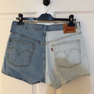 Levi's Women's Two-Tone Denim Shorts